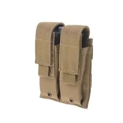 Pouch doble tan para pistola con sistema molle resistente