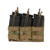 Pouch modular triple multicam para cargadores M4 con sistema molle