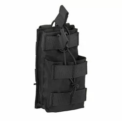 Pouch simple doble negro 8 Fields para cargadores M4 con sistema molle