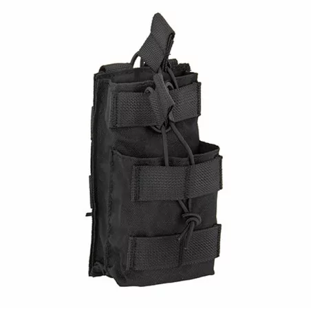 Pouch simple doble negro 8 Fields para cargadores M4 con sistema molle