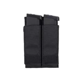 Pouch mag doble negro para cargadores de pistola con sistema molle