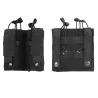Pouch doble negro M4 y pistola con sistema molle modular