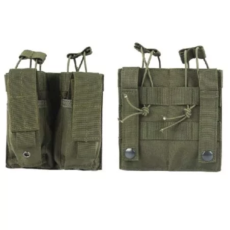 Pouch doble OD verde M4 y pistola con sistema molle modular