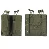 Pouch doble OD verde M4 y pistola con sistema molle modular