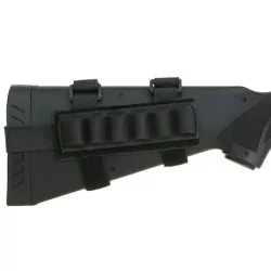 Pouch portacartuchos escopeta ajustable negro compatible con molle