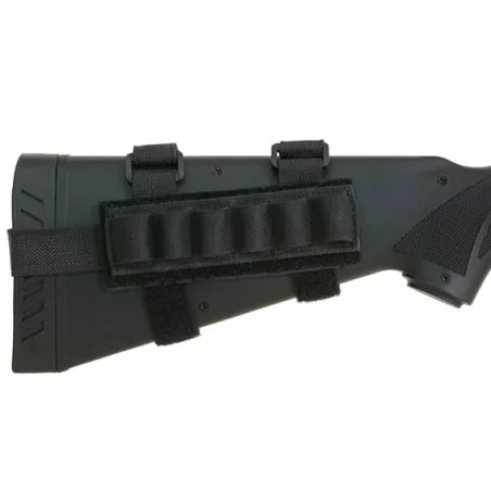 Pouch portacartuchos escopeta ajustable negro compatible con molle