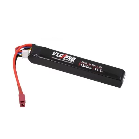 batería vlc pro 11.1v 1300 mah t-dean alta descarga 25c-50c para réplicas