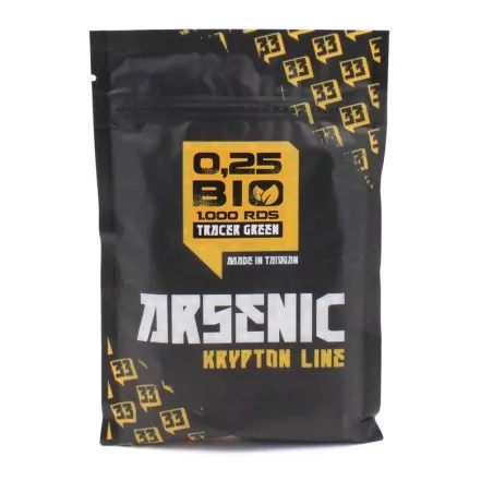 Bolas Arsenic Krypton Bio trazadoras 0.25g color verde, pack 1000 unidades