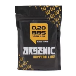 Bolas Arsenic Krypton blancas 0.20g de alta precisión, pack de 1000 unidades