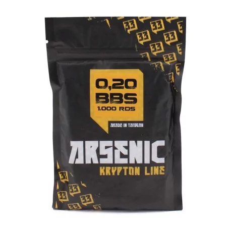 Bolas Arsenic Krypton blancas 0.20g de alta precisión, pack de 1000 unidades