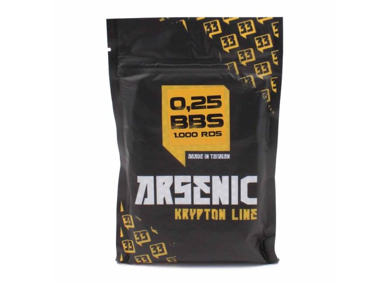 Bolas Arsenic Krypton blancas 0.25g, pack de 1000 unidades de precisión