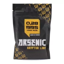 Bolas Arsenic Krypton 0.28g blancas, pack de 1000 unidades precisas