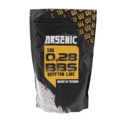 Bolas Arsenic Krypton blancas 0.28g en bolsa de 1kg, alta precisión