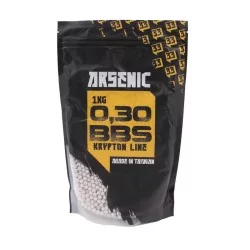 Bolas Arsenic Krypton blancas 0.30g en bolsa de 1kg, largo alcance
