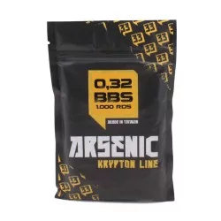 Bolas Arsenic Krypton blancas 0.32g, pack de 1000 bbs de precisión