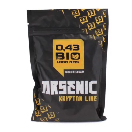 Bolas Bio 0.43g blancas Arsenic Krypton pack 1000 bbs biodegradables