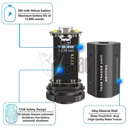 TRAZADOR T238 GRIFFON SILVER UV METÁLICO ◁ · VSGun