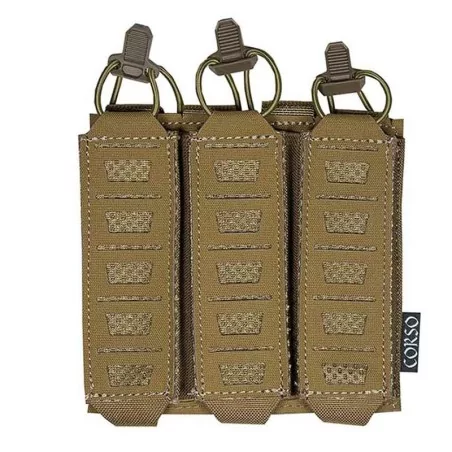 Pouch Corso triple Dagger Laser Coyote para cargadores MP5 y MP7.