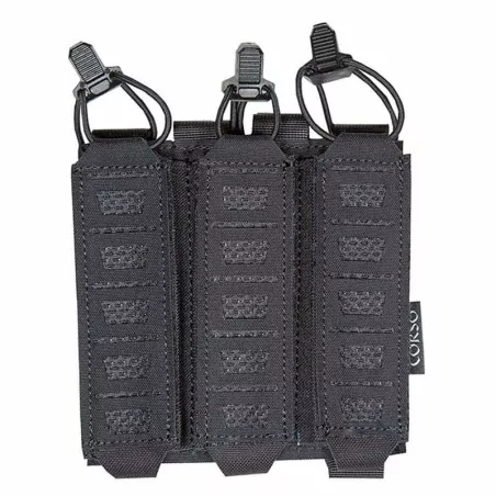 Pouch Corso triple Dagger Laser negro para cargadores MP5 y MP7.