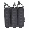Pouch Corso triple Dagger Laser negro para cargadores MP5 y MP7.