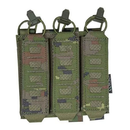 Pouch Corso triple Dagger Láser pixelado boscoso para cargadores MP5 y MP7.