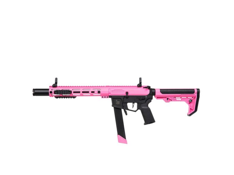 Fusil Specna Arms SA-FX02 Flex HAL ETU negro-rosa para airsoft.