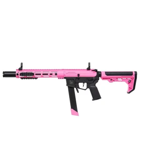 Fusil Specna Arms SA-FX02 Flex HAL ETU negro-rosa para airsoft.