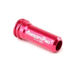 Nozzle M4 AirsoftPro doble junta aluminio 21,40mm rojo para airsoft