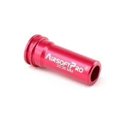 Nozzle MP5 AirsoftPro doble junta aluminio 20,35mm rojo para réplicas de airsoft