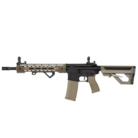 Fusil Specna Arms SA-P14 HAL ETU negro-tan con culata Heavy Ops