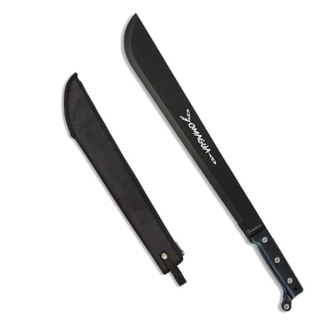 Machete Omagua Albainox 41.5 cm, cortacañas con mango ABS negro