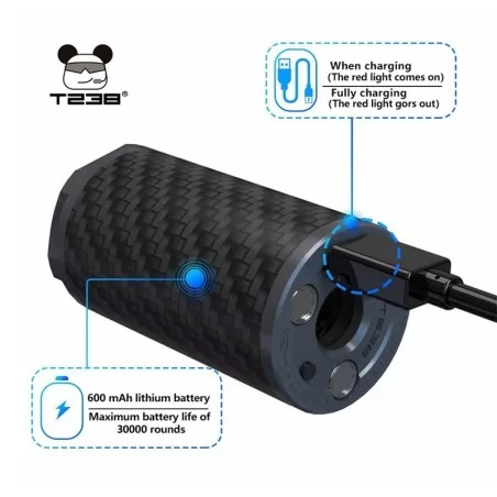 SILENCIADOR TRAZADOR C/FOGONAZO T238 STORM NEGRO