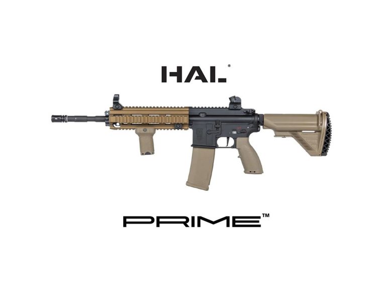 Réplica de fusil de asalto Specna Arms SA-PH21 PRIME AEG HAL ETU en colores tan y negro