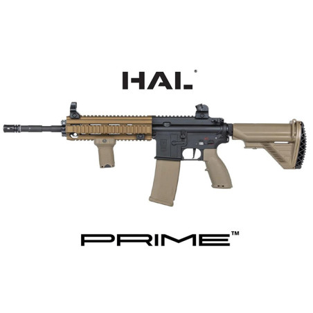 Réplica de fusil de asalto Specna Arms SA-PH21 PRIME AEG HAL ETU en colores tan y negro