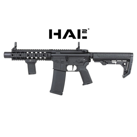 Réplica de airsoft Specna Arms SA-E05 HAL2 EDGE en color negro, con cuerpo metálico, gatillo electrónico Bluetooth