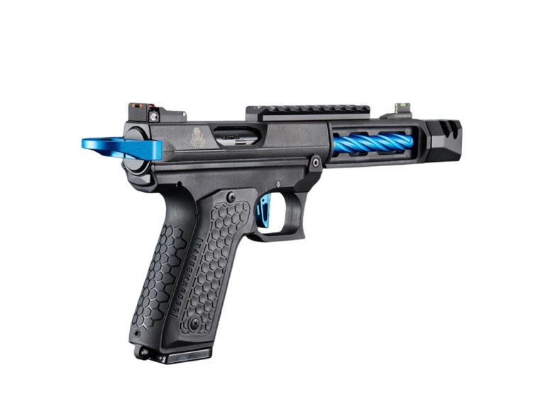 Pistola cthulhu Lancer Tactical Gbb Azul Perfil