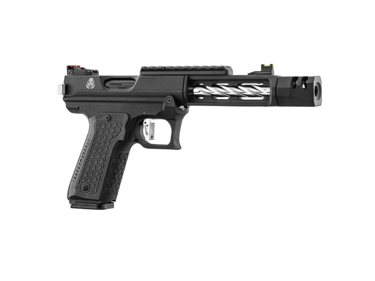Pistola cthulhu Lancer Tactical Gbb Silver perfil