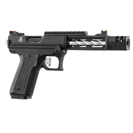 Pistola cthulhu Lancer Tactical Gbb Silver perfil