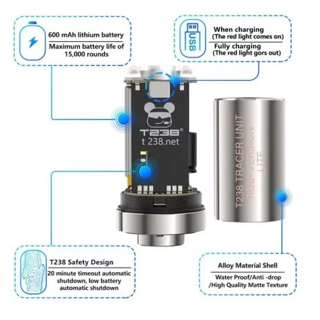 SILENCIADOR TRAZADOR T238 LITE PLATA