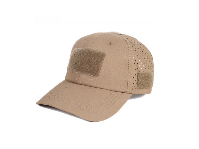 Gorra camuflaje coyote brown ajustable tipo béisbol con velcro táctico
