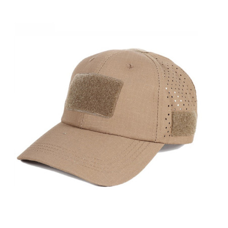 Gorra camuflaje coyote brown ajustable tipo béisbol con velcro táctico