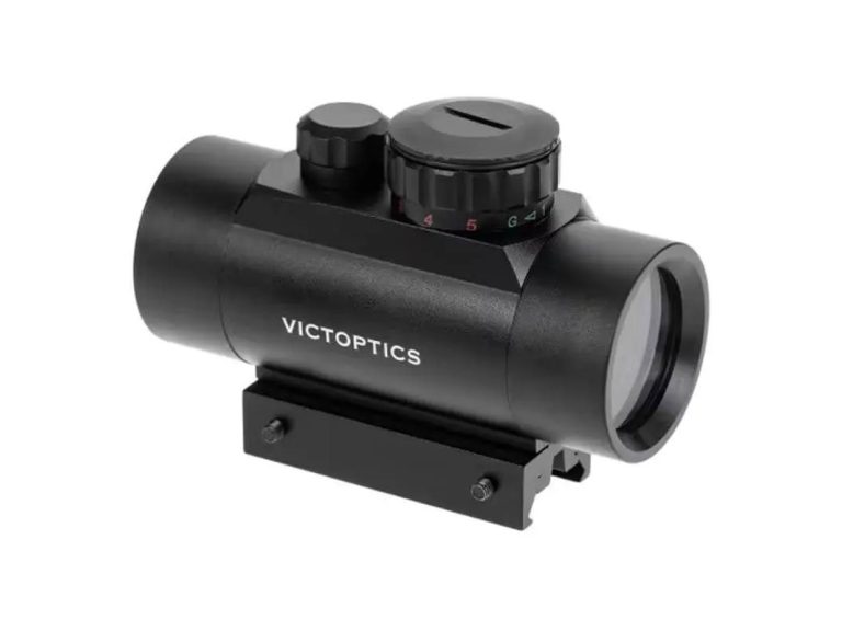Mira punto rojo 1x35 Victoptics T1 negra compacta para rifles tácticos