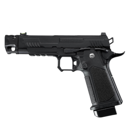 Pistola Hi-Capa Arcturus Vanguard GBB negra con compensador integrado