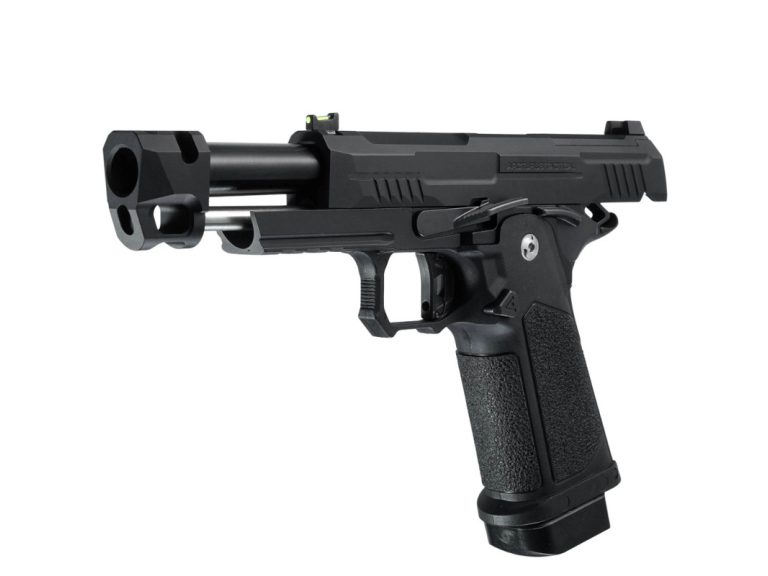 Pistola 4.3 Hi-Capa Arcturus Vanguard Compensador Gbb Negra