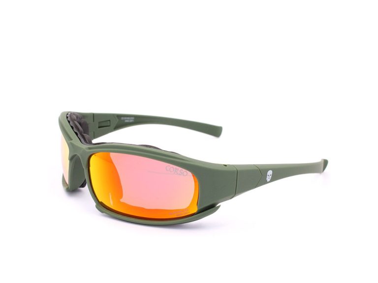 gafa corso revenge deck verde con 4 lentes intercambiables y diseño resistente