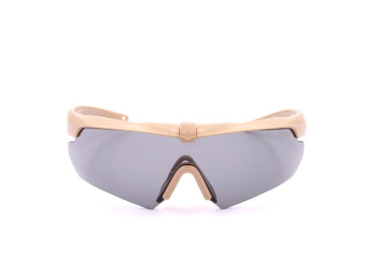 Gafa Corso Revenge Gunner con funda + 3 lentes intercambiables coyote