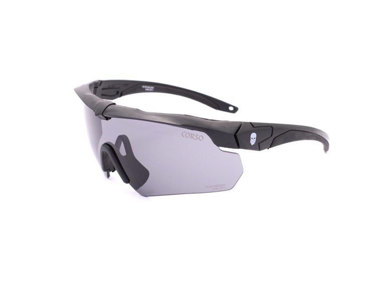 Gafa Corso Revenge MK2 black negro con funda y 3 lentes intercambiables