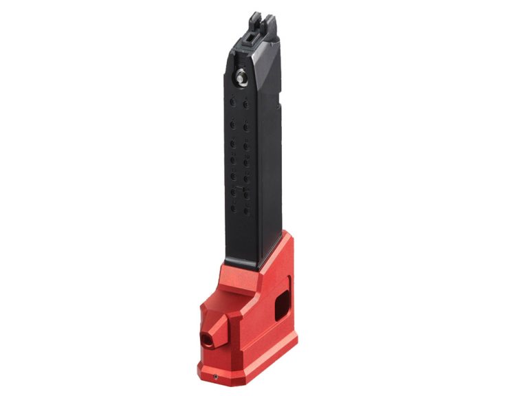 Adaptador HPA AAP01 EU7 a cargadores M4 color rojo para airsoft
