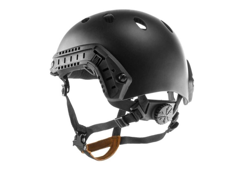 Casco FMA fast PJ ajustable negro vista trasera