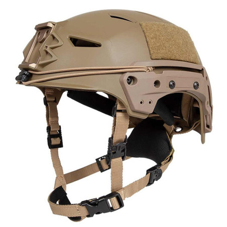 Casco FMA MIC FTP Bump ajustable color tan para uso táctico y airsoft